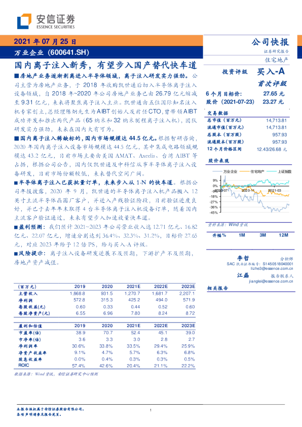 国内离子注入新秀，有望步入国产替代快车道