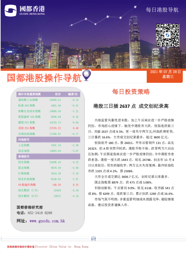 每日港股导航