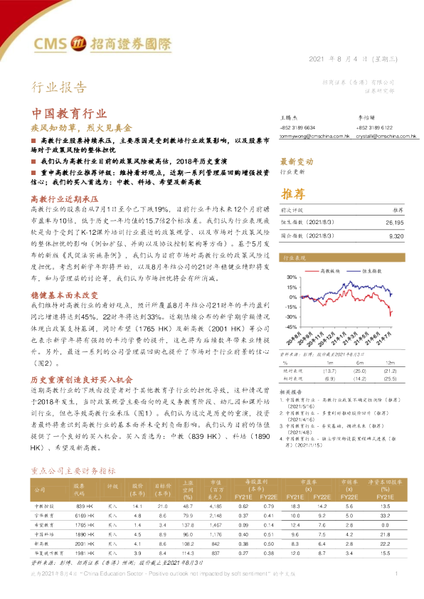 中国教育行业疾风知劲草，烈火见真金
