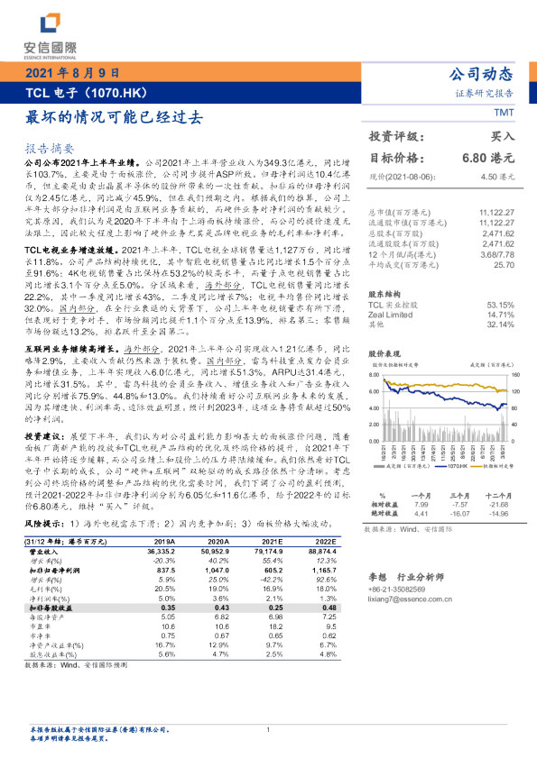 最坏的情况可能已经过去