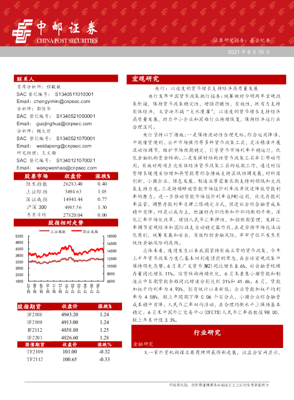 晨会纪要