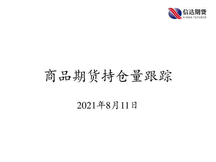 商品期货持仓量跟踪