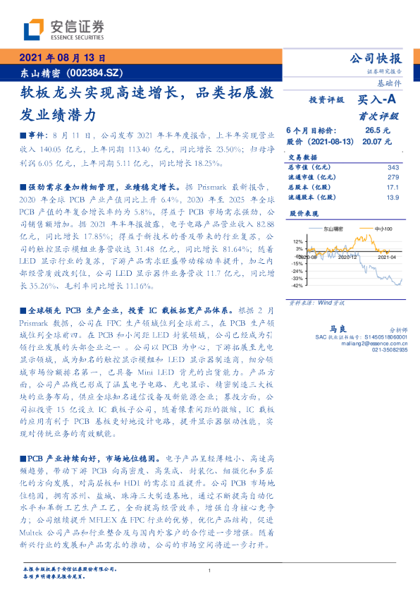 软板龙头实现高速增长，品类拓展激发业绩潜力