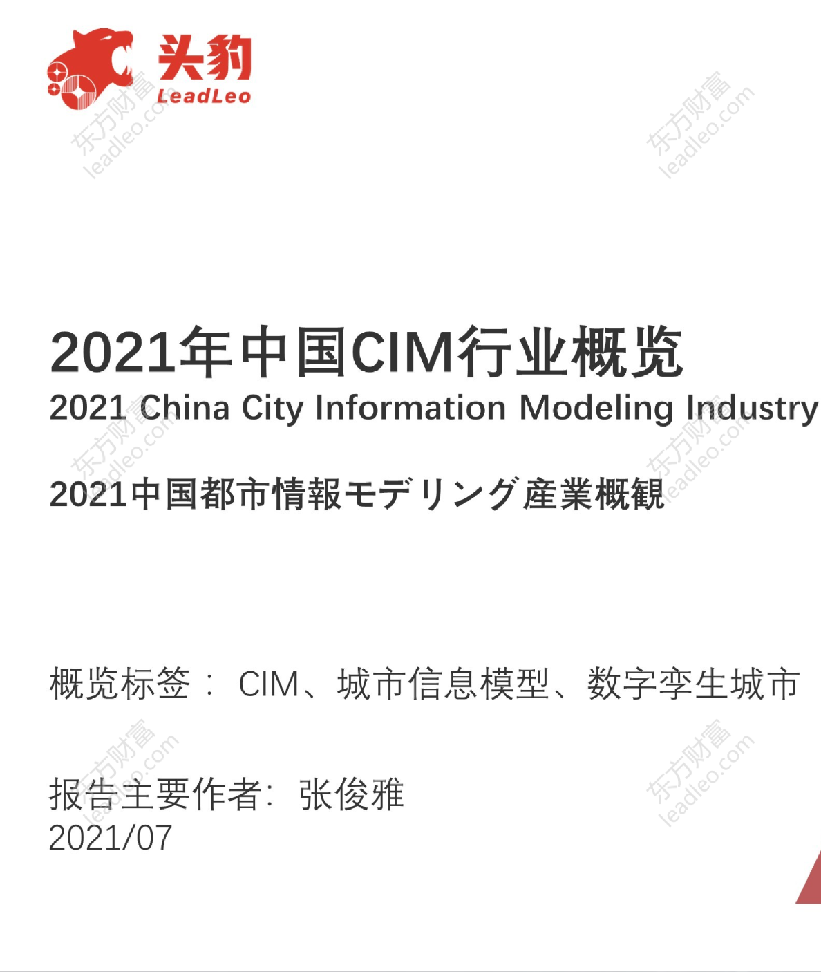 2021年中国CIM行业概览