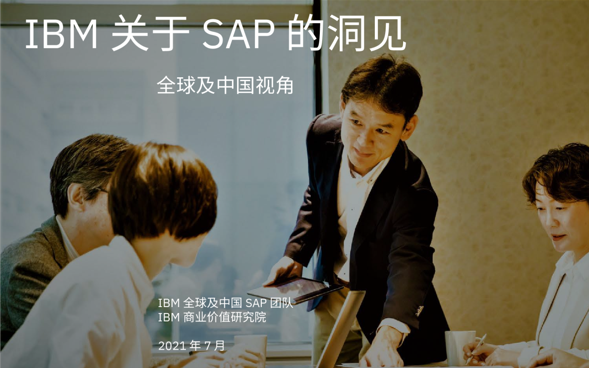 IBM 关于SAP的洞见