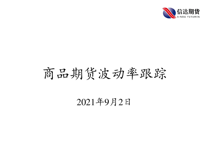 商品期货波动率跟踪