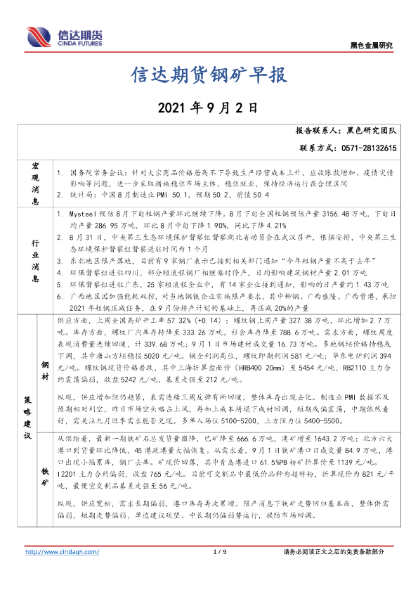 钢矿早报