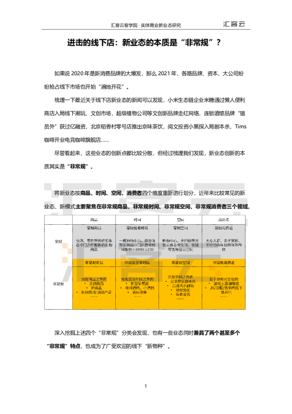消费行业进击的线下店：新业态的本质是“非常规”？
