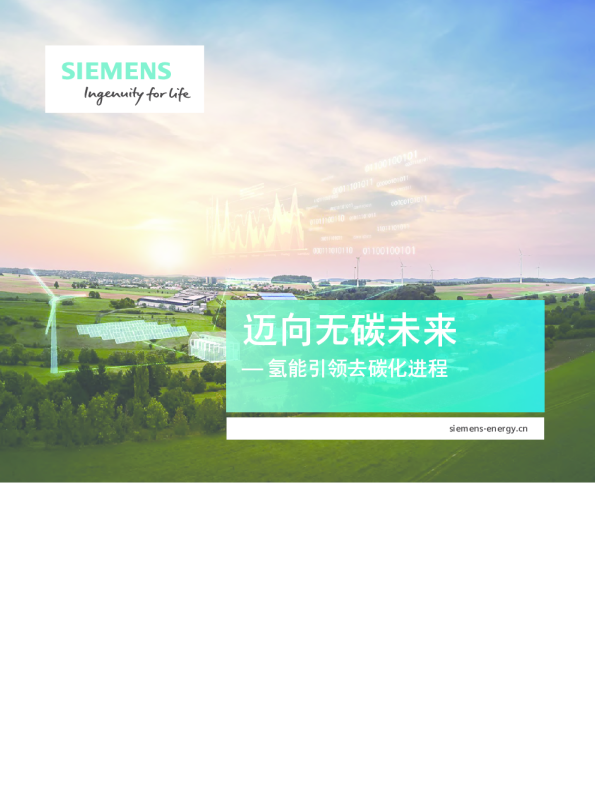 迈向无碳未来 — 氢能引领去碳化进程