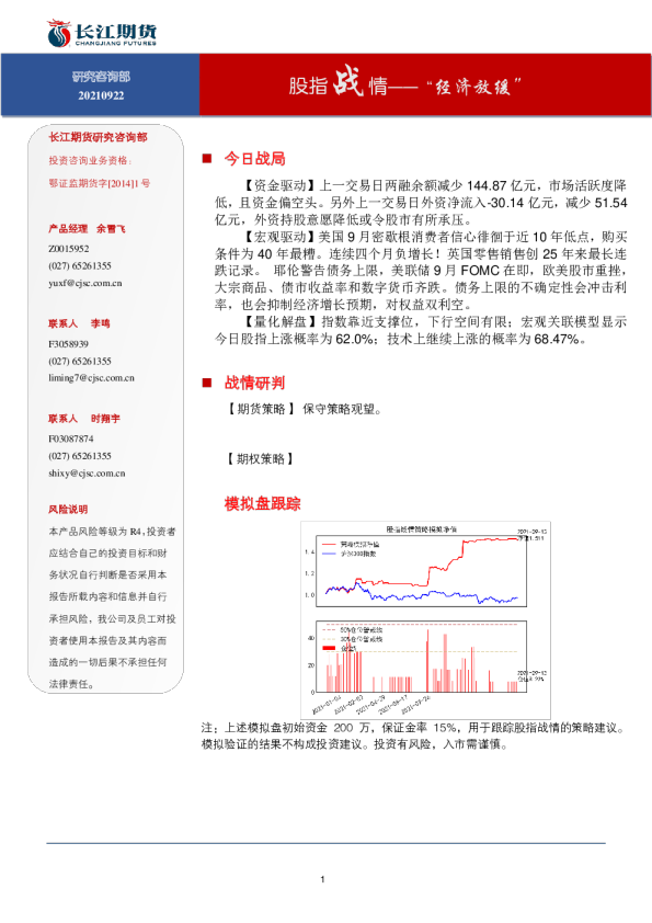 股指战情——“经济放缓”