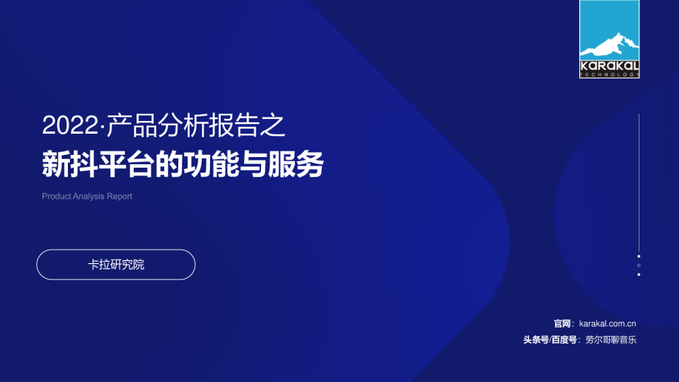 2022产品分析报告之新抖数据服务平台