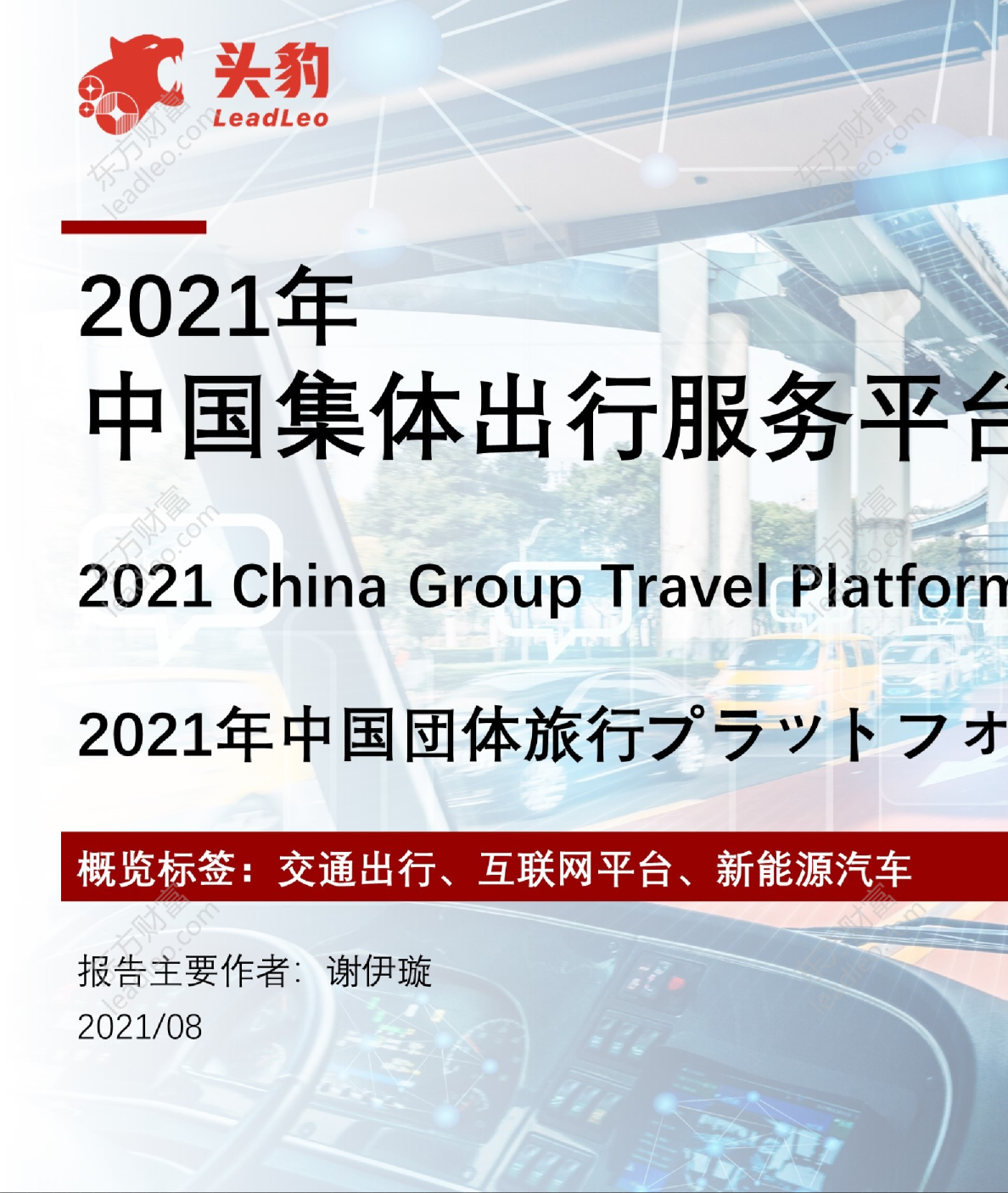 2021年中国集体出行服务平台行业概览