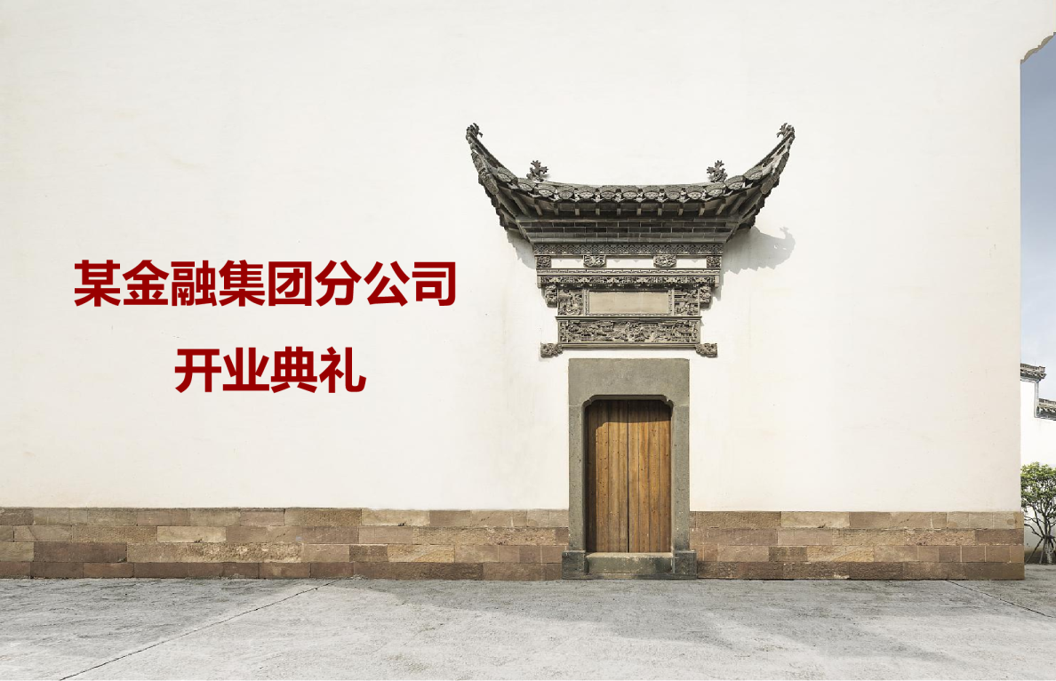 2019金融理财行业开业典礼项目启动会策划案-19P