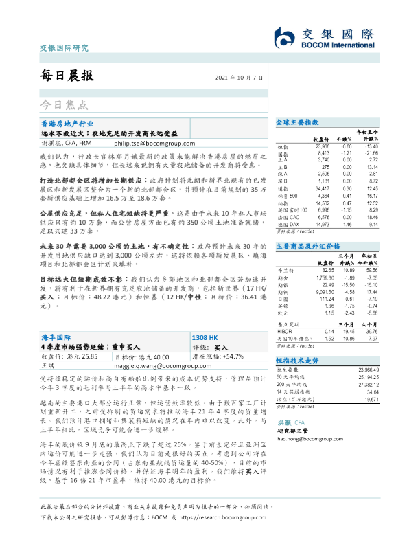 交银国际每日晨报