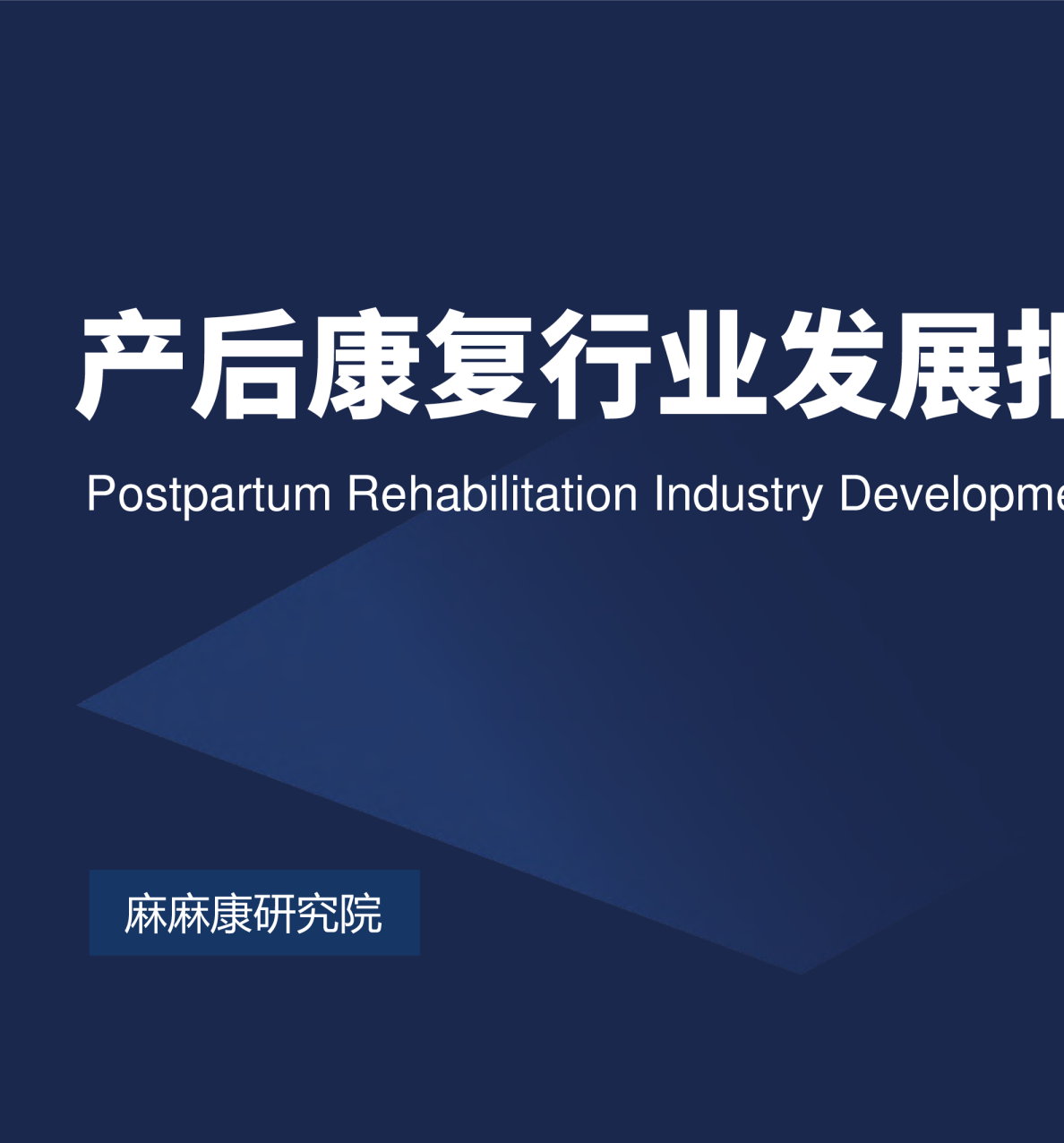 产后康复行业发展趋势2021