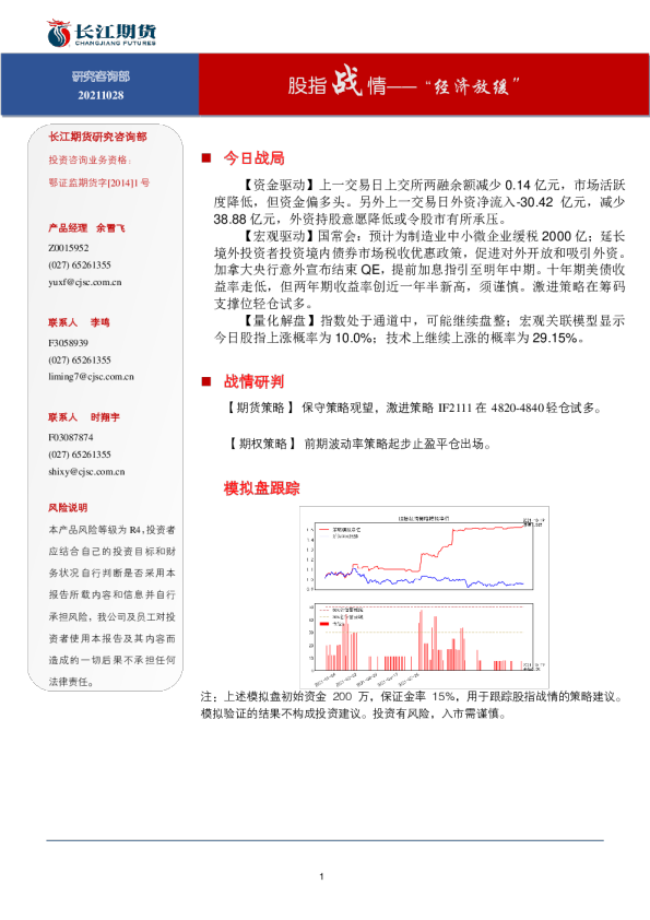 股指战情-“经济放缓”