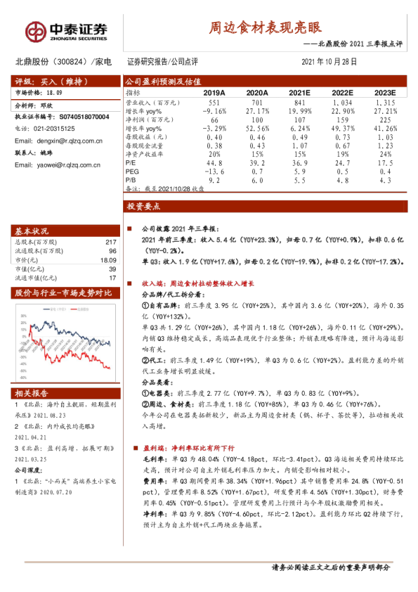 周边食材表现亮眼