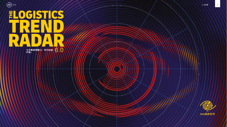 物流趋势雷达:今天提供洞察力，明天创造
价值。