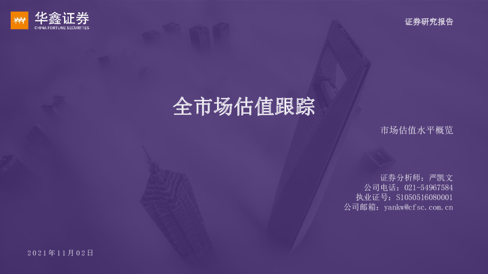 全市场估值跟踪