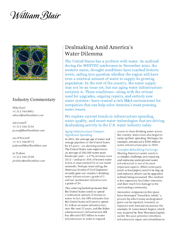 美洲水资源困境中的交易