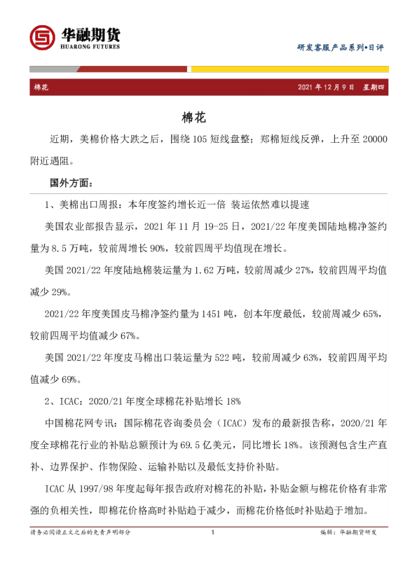 棉花分析