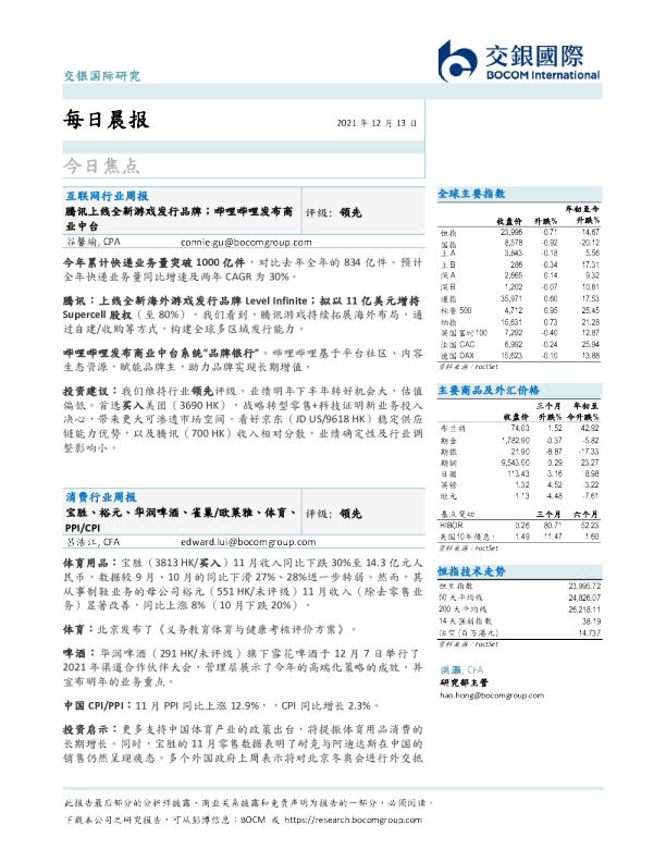 交银国际每日晨报