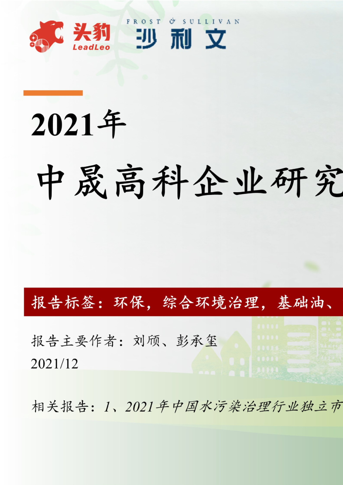 2021中晟高科企业研究报告