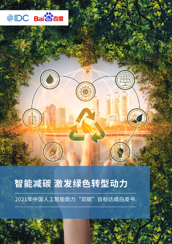 2021年中国人工智能助力“双碳”目标达成白皮书