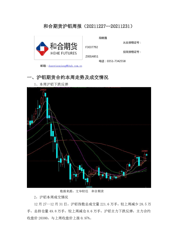 沪铝周报