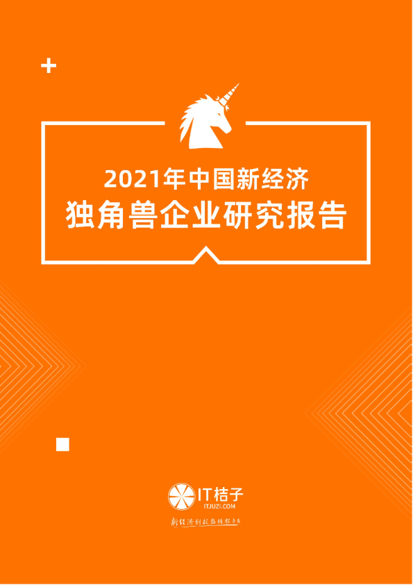2021年中国新经济独角兽企业分析报告