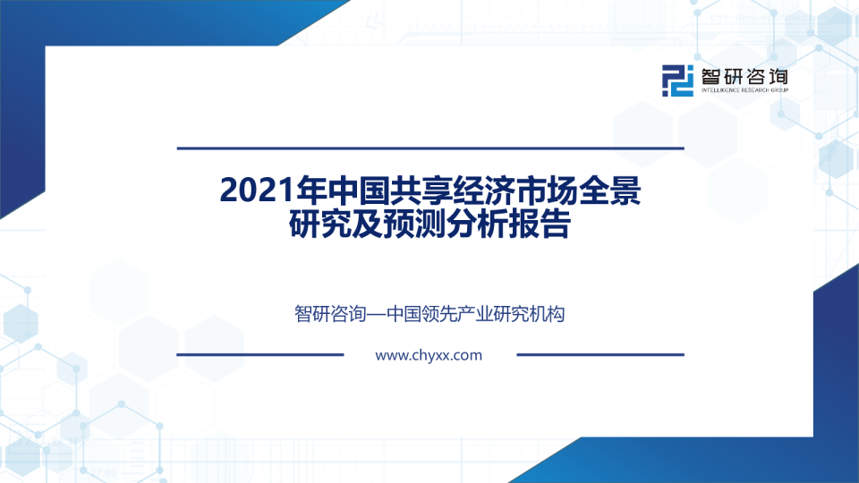 2021年中国共享经济市场全景研究及预测分析报告