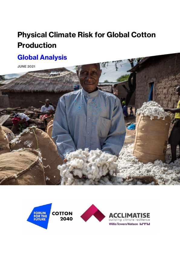 全球棉花生产的气候风险报告