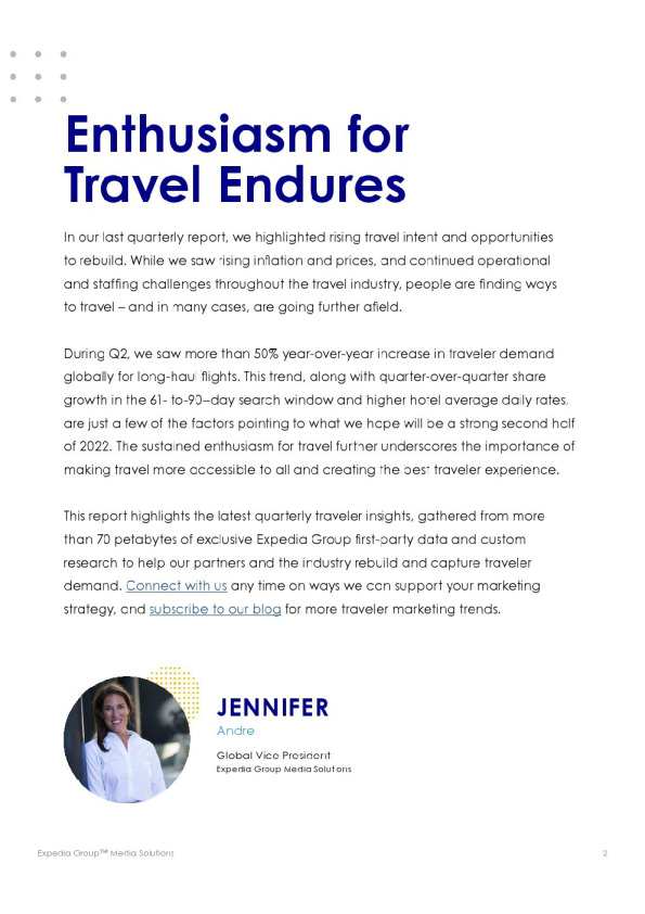 2022年第二季度游客洞察报告