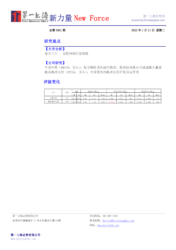 新力量New Force总第3961期