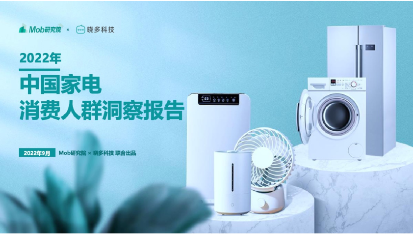2022年中国家电消费人群洞察报告