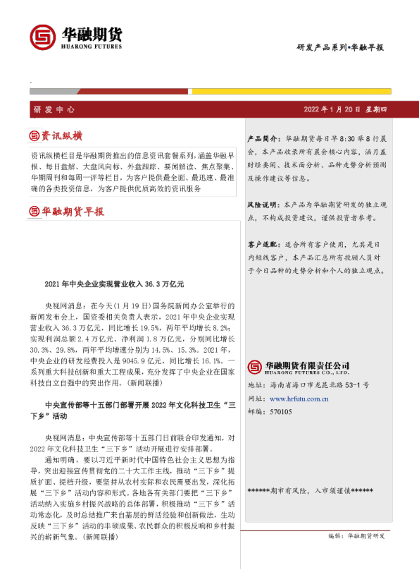 华融早报