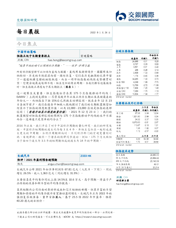 交银国际每日晨报