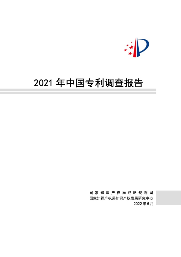 2021年中国专利调查报告