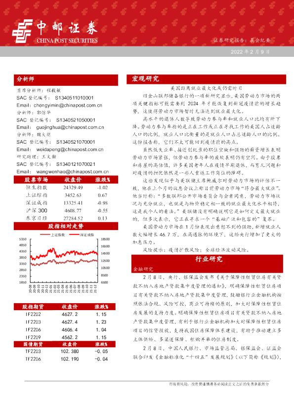 晨会纪要