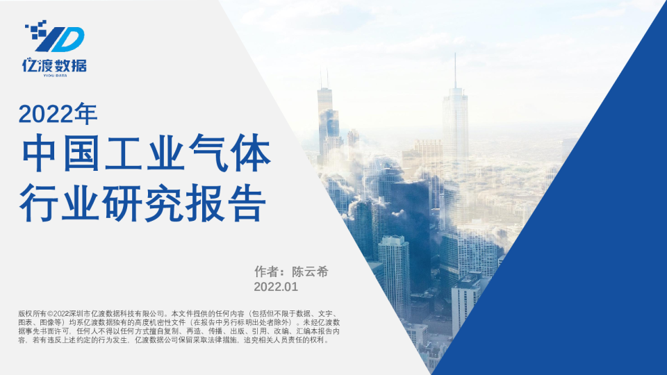 2022年工业气体行业研究报告