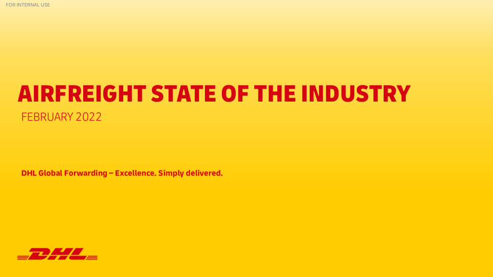 DHL Air Freight State of the Industry – February 2022