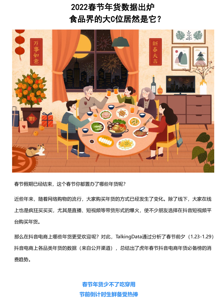 2022春节年货数据出炉    食品界的大C位居然是它？