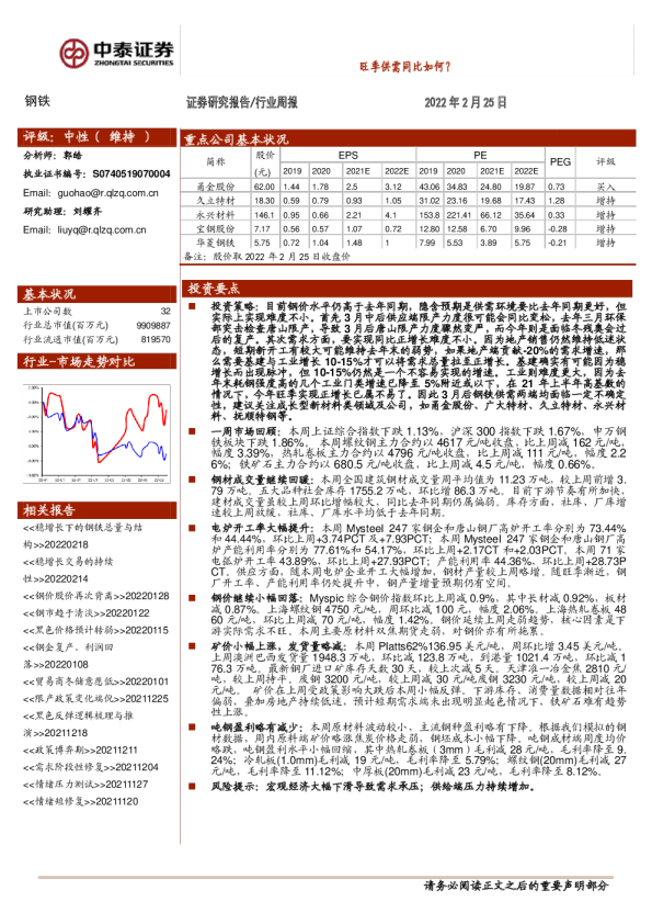旺季供需同比如何？
