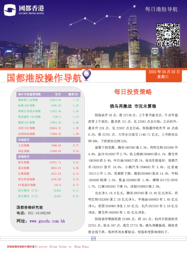 每日港股导航