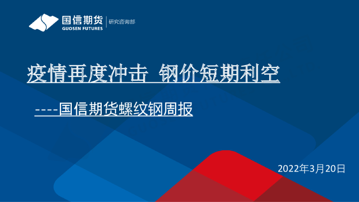 螺纹钢周报：疫情再度冲击，钢价短期利空
