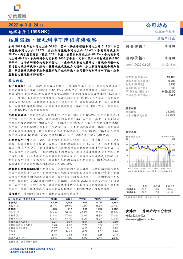 拓展强劲，但毛利率下降仍有侍观察