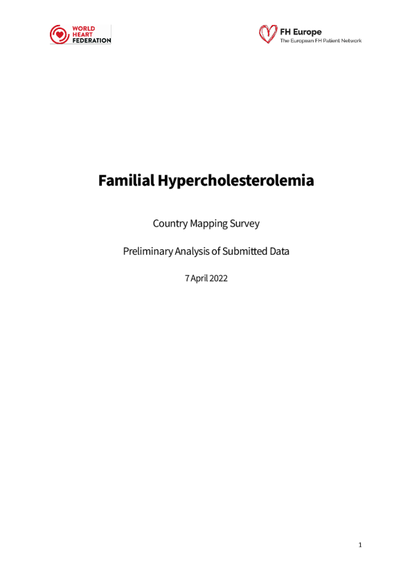家族性高胆固醇血症：国家映射调查——初步分析