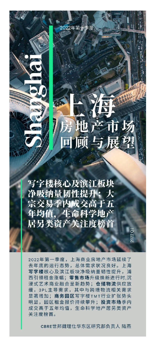 2022年第一季度上海房地产市场回顾与展望