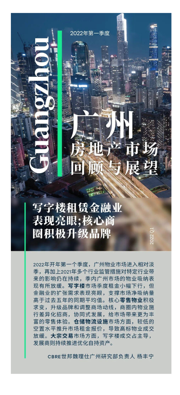 2022年第一季度广州房地产市场回顾与展望