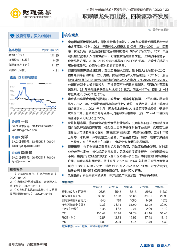 玻尿酸龙头再出发，四轮驱动齐发展